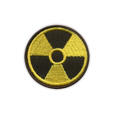 Patchion Strahlung - Kreis, Klein 3.8cm - Bestickt Aufnäher Abzeichen