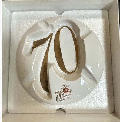 Rare Montecristo Cigar 70th Anniversary 1955-2005 Ashtray With Original Box