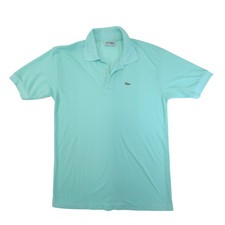 Lacoste Polo Shirt Mens XL Mint Green Vintage Chemise Made in France Pique Logo
