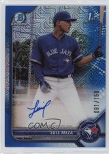 2022 Bowman Chrome Prospect HTA Choice Refractor 91/150 Luis Meza Auto 0s9t