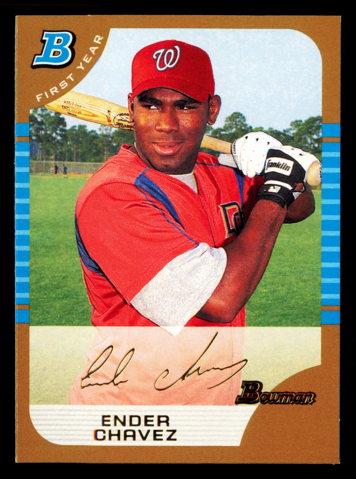 2005 Bowman #216 Ender Chavez Gold