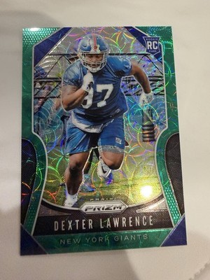 2019 Panini Prizm Rookies Dexter Lawrence #381 Green Scope Prizm