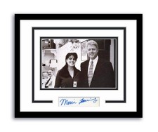 Monica Lewinsky Autograph Signed 11x14 Framed Photo President Bill Clinton ACOA