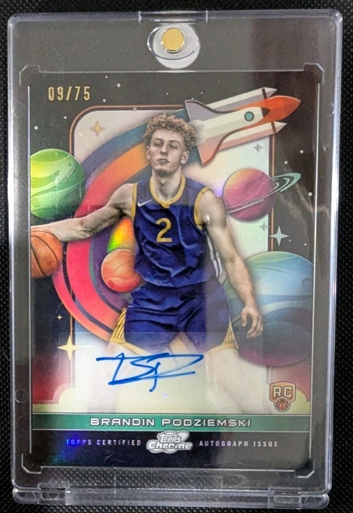 2023 Topps Cosmic Chrome - Brandin Podziemski RC First Flight Signatures /75 AU