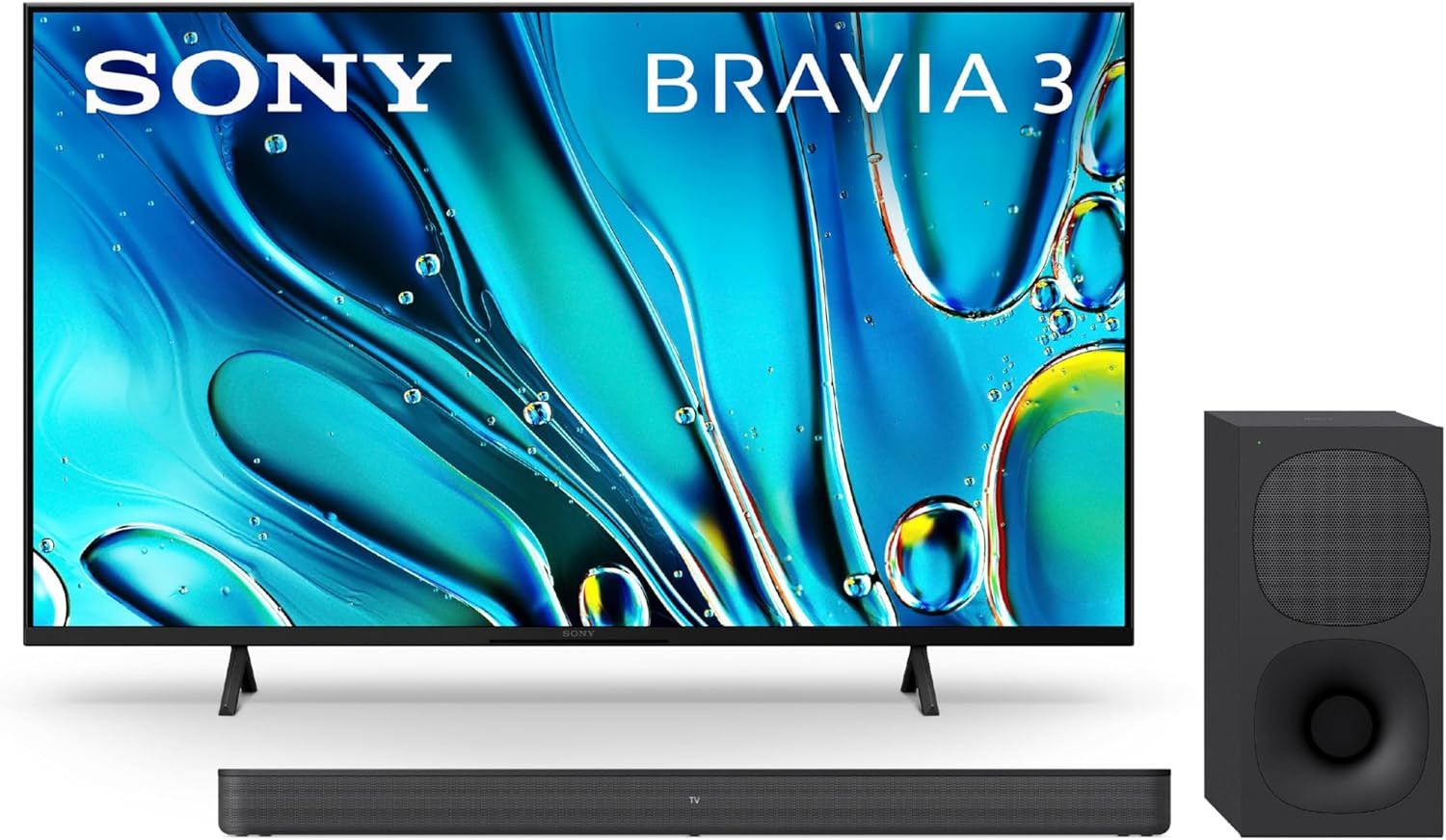 Sony 50 Inch 4K Ultra HD TV BRAVIA 3 LED Smart Google TV HT-S400 2.1Ch Soundbar