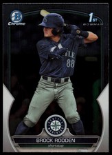 2023 BOWMAN DRAFT CHROME BROCK RODDEN RC SEATTLE MARINERS #BDC-171