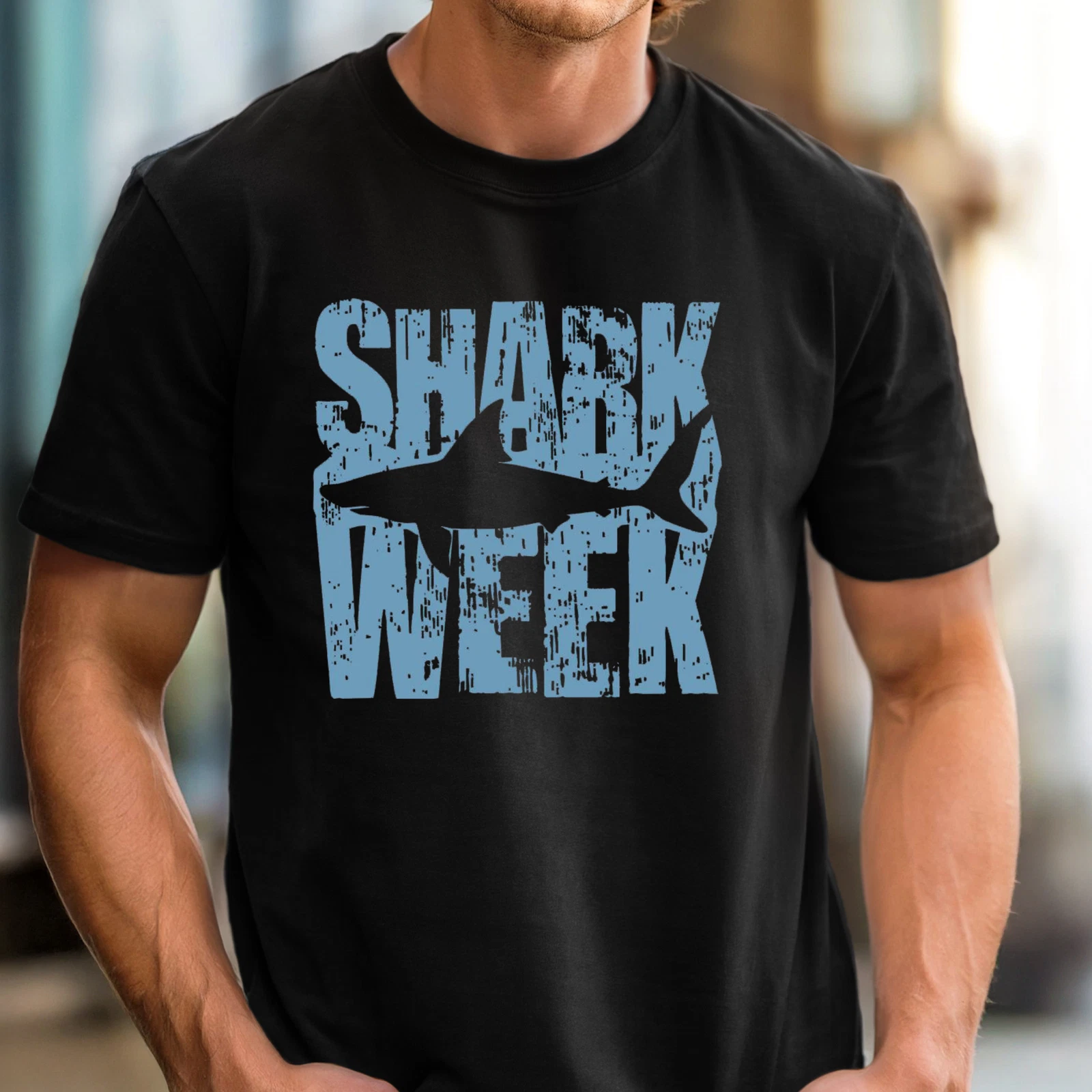 Shark Week shirt, Vintage shark graphic tee, Shark Week T-shirt, Ocean Lover Tee