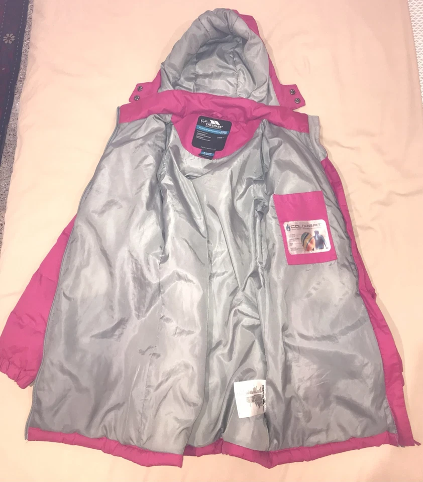 Parka de esquí Trespass para niños fucsia/rosa oscuro talla 11/12 ropa exterior de rendimiento Foto 3 de 4