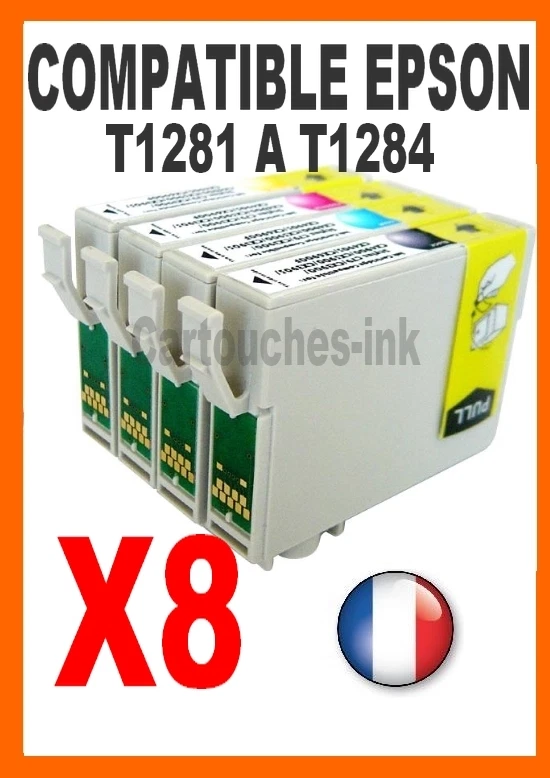 Set 8 Cartouches-ink Non-originale compatible Epson Stylus Sx125 SX 125