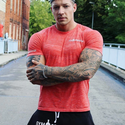 Camisa De Hombre Manga Corta Ropa Deportiva Para Training Gym Fitness Quick  Dry | eBay
