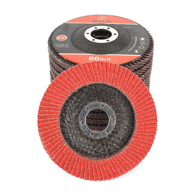 10Pcs 4.5" 115mm Flap Disc Polishing Grinding Wheels For Wood Metal