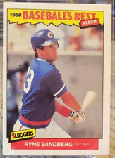 1986 Fleer Baseball's Best Ryne Sandberg #32 Chicago Cubs