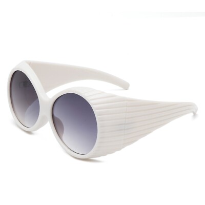 Oversized Round Women's Fashion Shades - Wrap Around Designed Outdoor Sunglasses