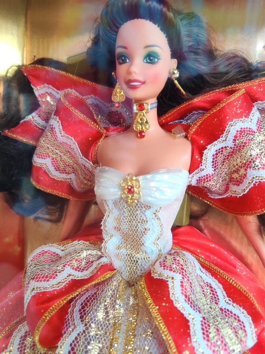 Barbie 人形★バービー人形★限定★レア★希少★シリアルナンバー有り ATTENTION DOLL COLLECTORS! RARE- Misprint Happy Holidays 1997