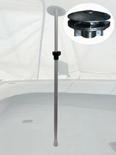 Vico Marine 59" Support Pole + Boat Vent 2 (Extends 34" to 59" Max)