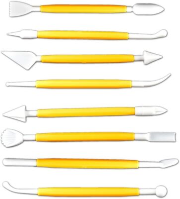 8PCS Clay Tools Kit   Double-Head Plastic Sculpting Tools for Air Dry Clay