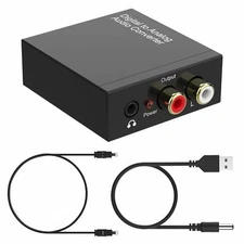 Digital to Analog Converter DAC, SPDIF Coaxial Optical Convert to L/R RCA