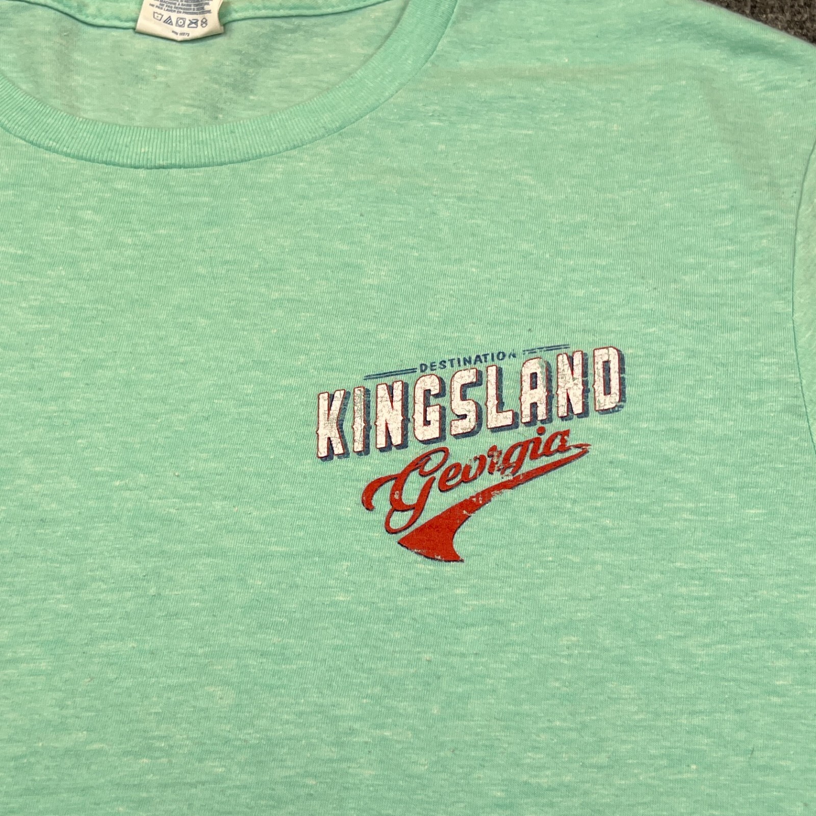 Delta Paradise Found Destination Kingsland Georgia T Shirt Medium Green Tee