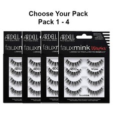 Ardell 4 Pairs Faux Mink Wispies False Eyelashes - Choose Your Pack