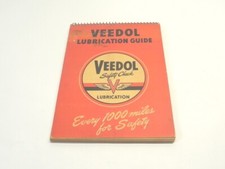 VINTAGE 1949 VEEDOL LUBRICATION GUIDE SAFETY ...