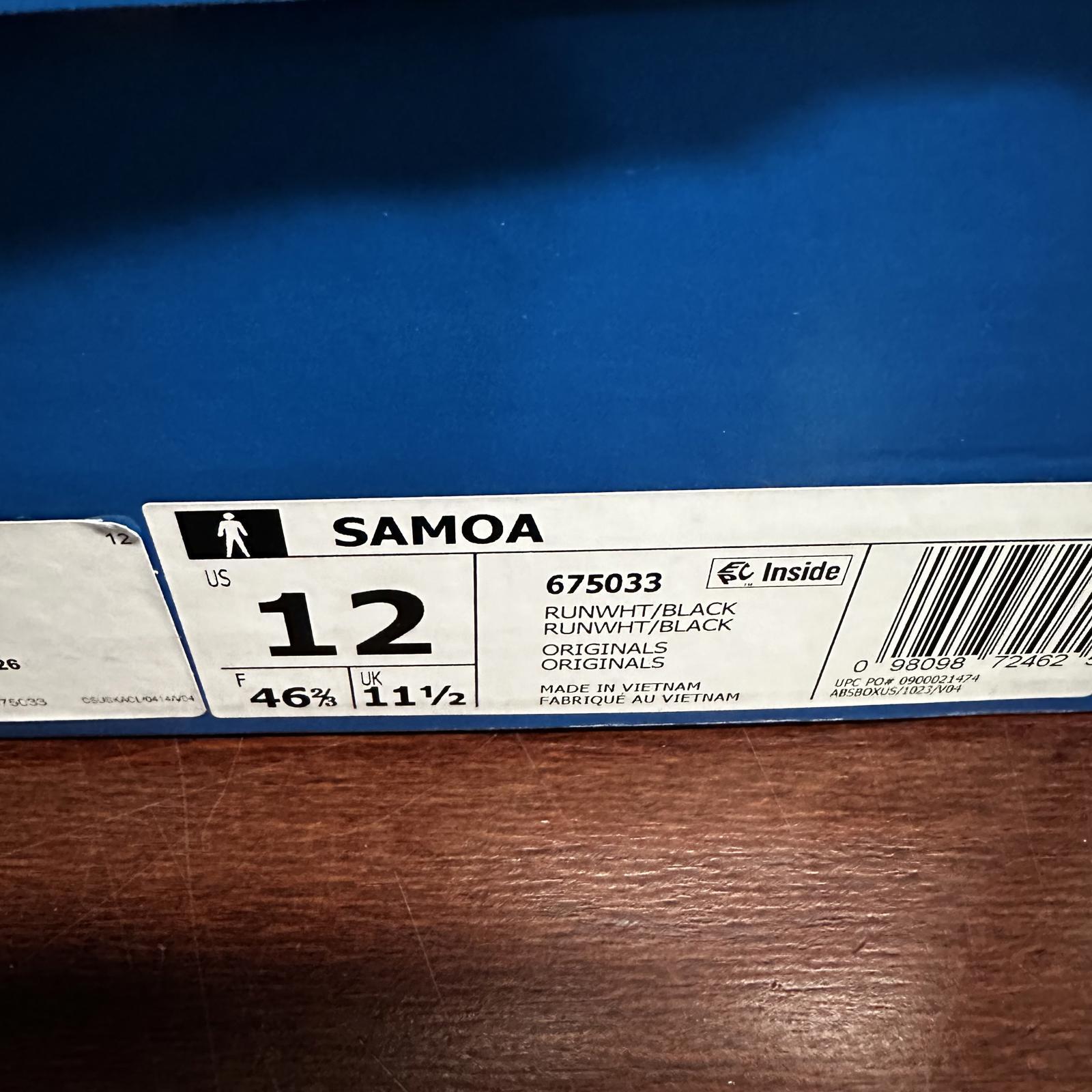 adidas Originals Samoa Black Cloud White 675033 Men Size 12 image 3