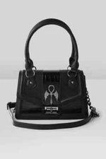 Killstar Astaroth Handbag Black Gothic Alternative Faux Crocodile KSRA008339