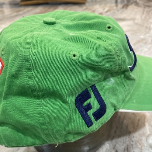 Titleist FJ Mens Golf Hat Adjustable Green Blue Casual Outdoor Pro V1