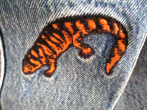 NWT!! Levi's Freehand Trucker Men's Denim Jacket, Embroidered Insects, Size XL - Picture 14 of 24
