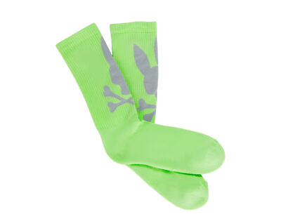 Psycho Bunny Men's Cleveland Socks Patina Green/Grey B6F922Y1PB-PTG