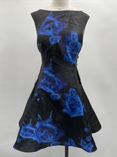 MILANO FORMALS Women's Sleeveless Crew Neck Black SHORT &COCKTAIL Dress ~4 E2028