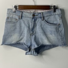 Roxy Womens Jean Shorts Size 28 Blue Cutoff F...
