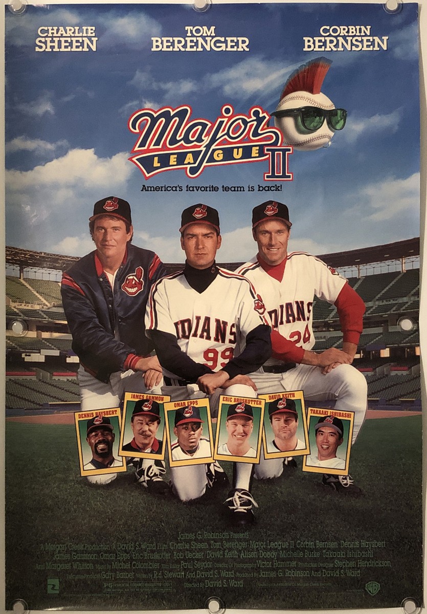 MAJOR LEAGUE 2 Original One Sheet Movie Poster - 1994 - CHARLIE