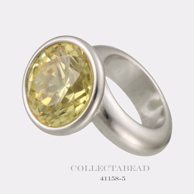 Authentic Endless Sterling Silver Round Citrine Dome Silver Bead 41158-5