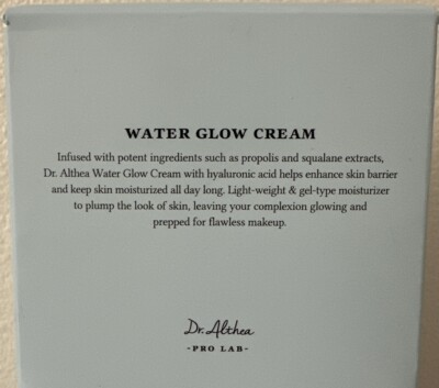 Dr. Althea Water Glow Aqua Cream 1.69 fl oz Exp 2026