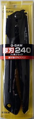 TAJIMA  FOLDING SAW  ''G-SAW'' FLUORINE BLACK BLADE  GK-A240FB
