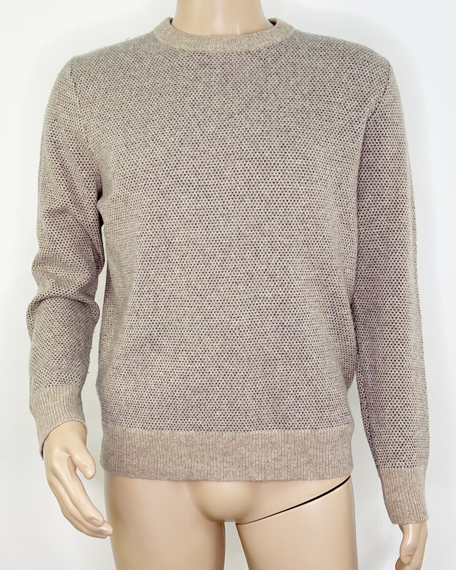 J Crew Rugged Merino Birdseye Crew Neck 
