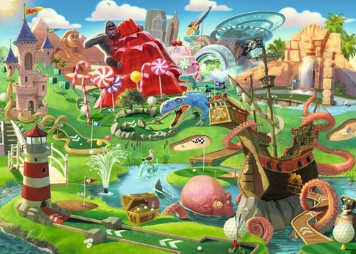 NEW Ravensburger Jigsaw Puzzle 500 Pieces 12001002 Putt Putt Paradise - Imagen 2 de 2