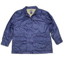 Vtg Exofficio Travel Wear Windbreaker Womens 10/12 Collared Vented Jacket Blue