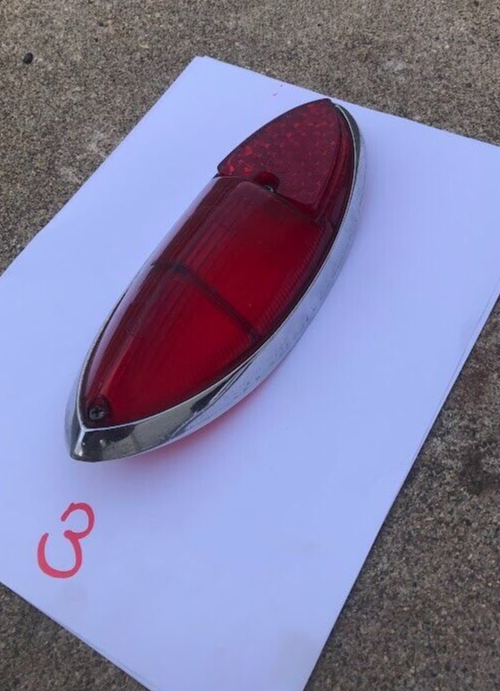 VW KARMANN GHIA REAR TAIL LAMP LENS, RED, ONE, 1960-1969 #3 NOT