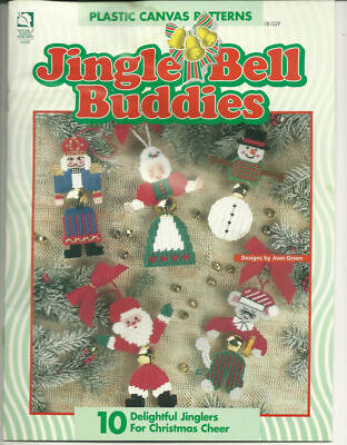 HWB Jingle Bell Buddies Christmas Ornaments Plastic Canvas Pattern Leaflet