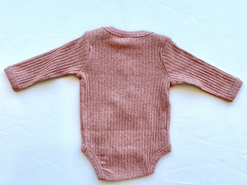 Kate Quinn Organic Cotton Bodysuit LS Cedar Rose Retail $24 Price $17 0-3 M - 第 5/6 張圖片