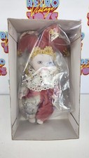 BAMBOLA PORCELLANA CAPODIMONTE MINI GIULLARE  PORCELAIN DOLL TRIS DI RE IMOLA
