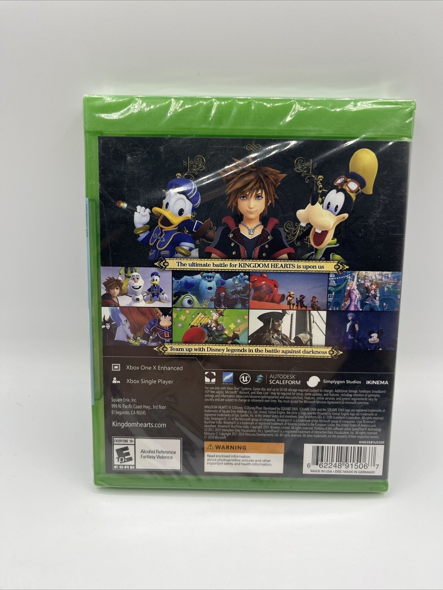 Xbox One Kingdom Hearts 3 Sealed 662248915067| eBay
