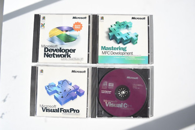MICROSOFT bundle, Developer Network, Mastering MFC. Visual Fox Pro, VisualC++ 95
