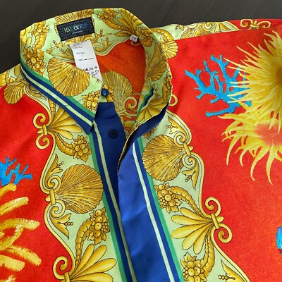 GIANNI VERSACE ISTANTE silk shirt Seashells print size IT 46 from