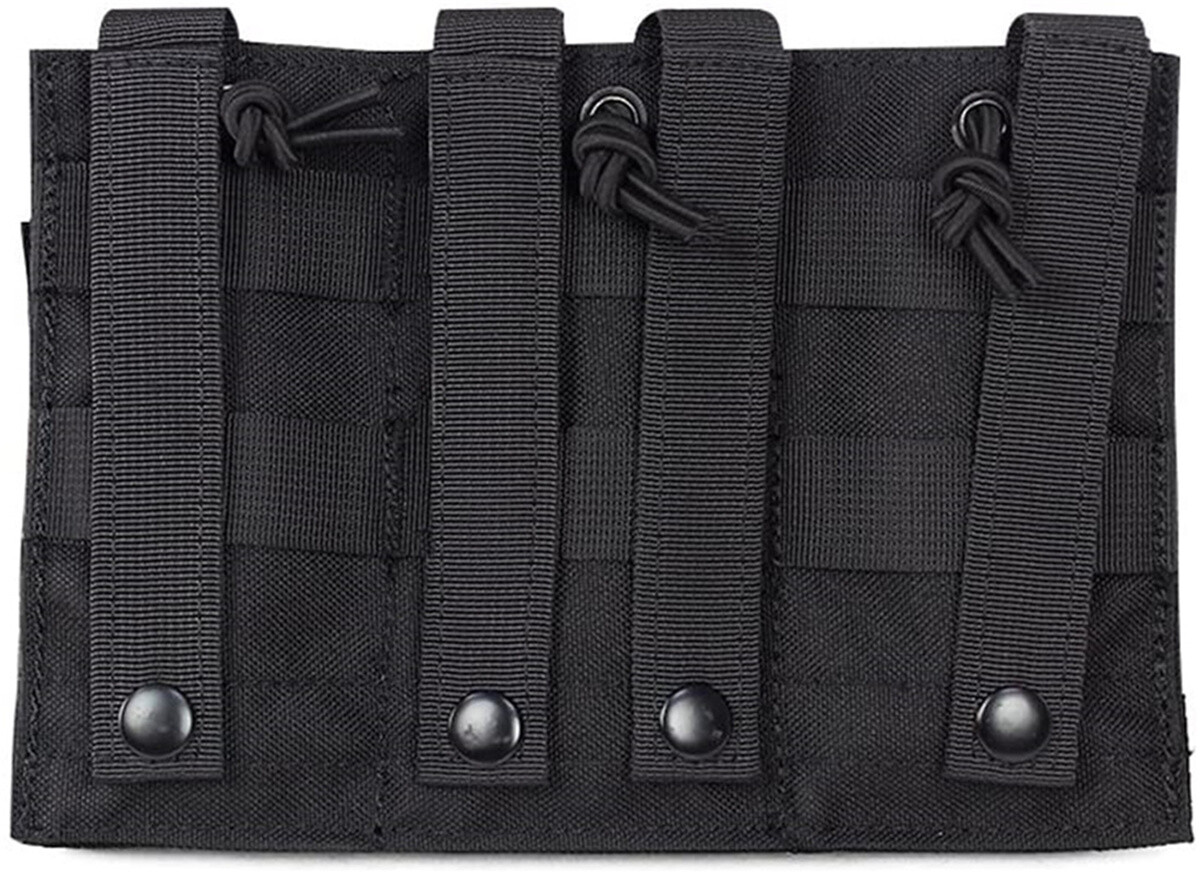 Triple Pouch Molle Per Caricatori 5.56 – Inserti Aperti – Fodero Per Giubbotto Tattico – Sinairsoft