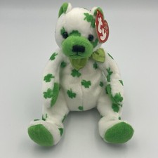 TY Beanie Baby - CLOVER the Irish Bear 7.5 inch - MWMT St. Patrick  s Day