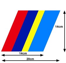 BANDE POUR PEUGEOT 205 SPORT GTI CALANDRE 14cmX14cm STICKER AUTO BA223