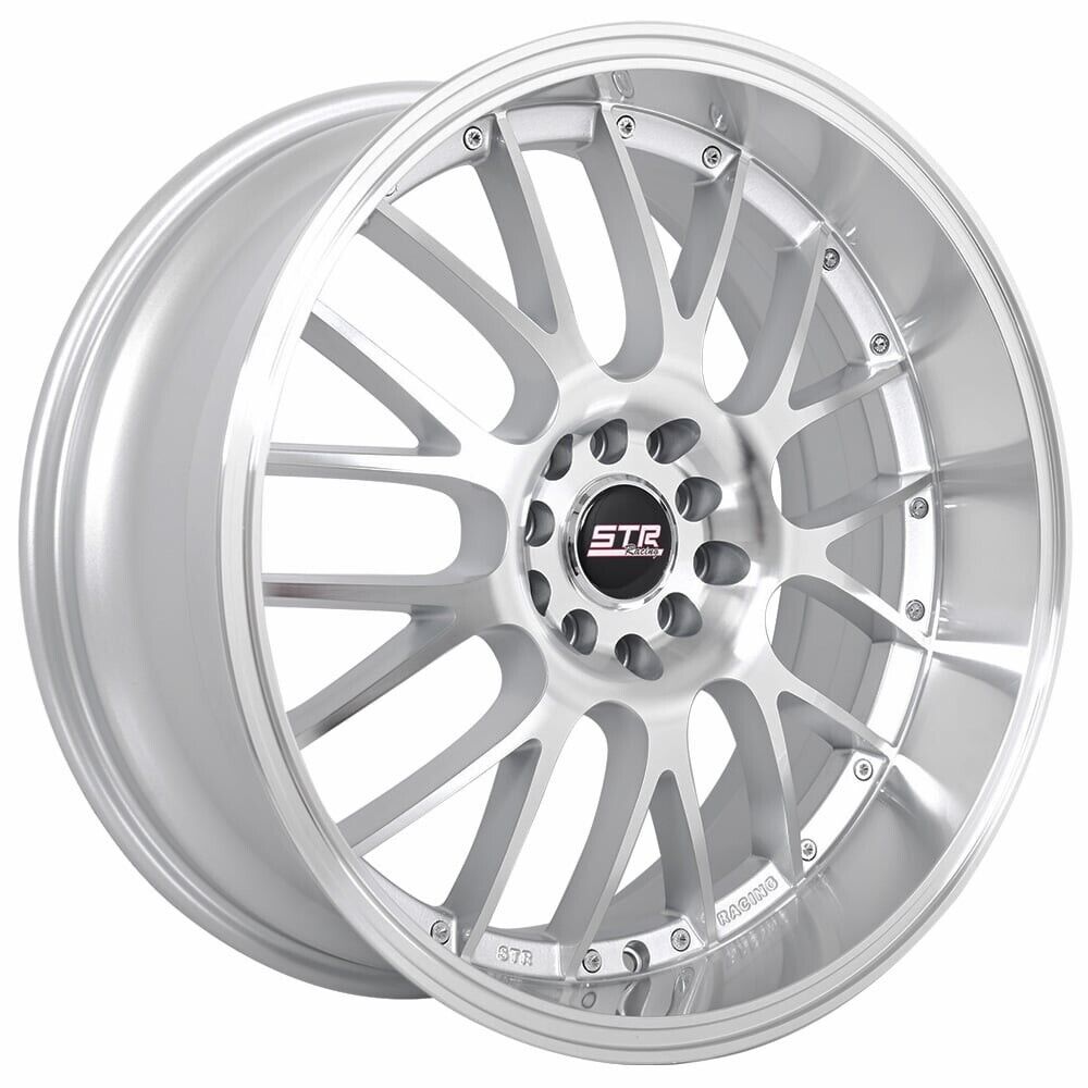 18" STR WHEELS 514 SILVER WITH MACHINED LIP RIMS (X08)