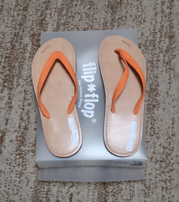 Flip Flop Unisex Zehentrenner, Thong Sandalen, Strandsandalen Neo Orange Gr.; 42